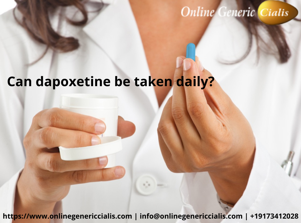 Can dapoxetine be taken daily?